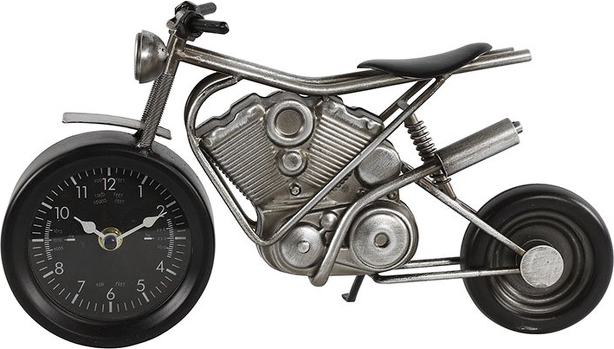 Tischuhr Motorrad, mehrfarbig