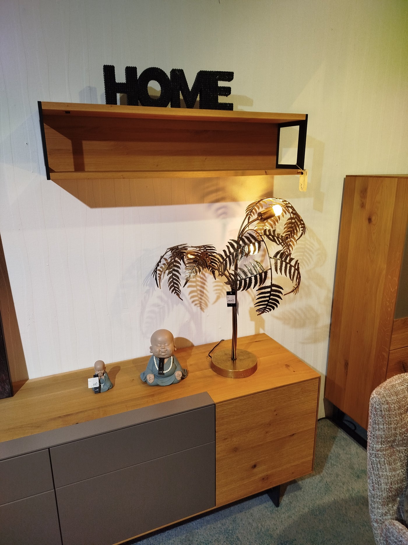 Deko-Aufsteller Schriftzug "HOME", schwarz