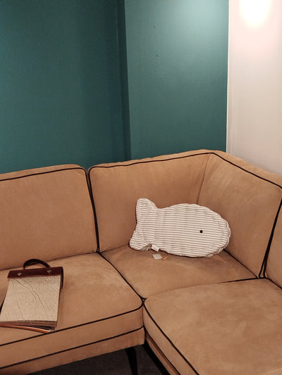 Dekokissen "Fishi", ca. 45 cm x 25 cm