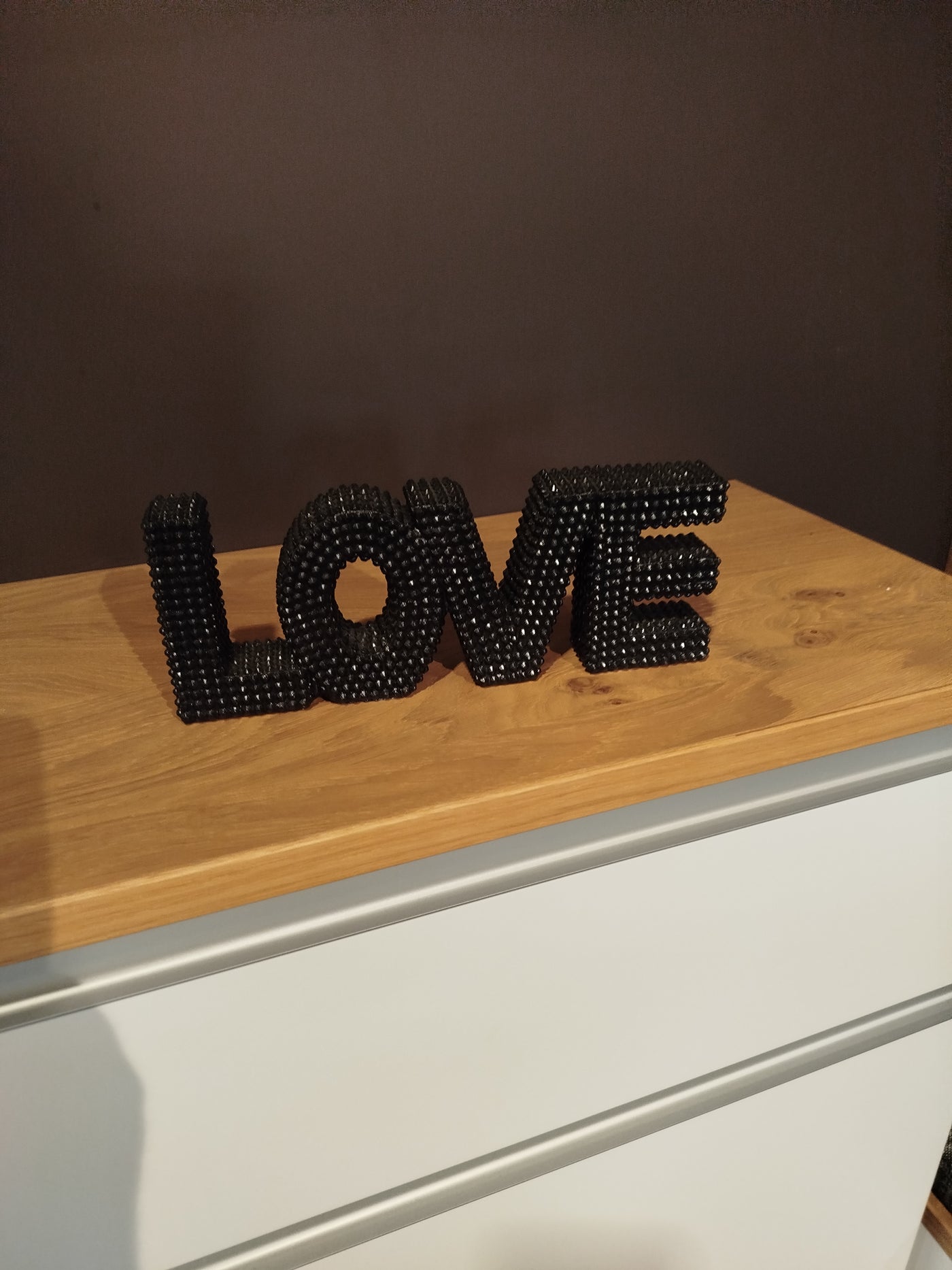 Deko-Aufsteller Schriftzug "LOVE", schwarz