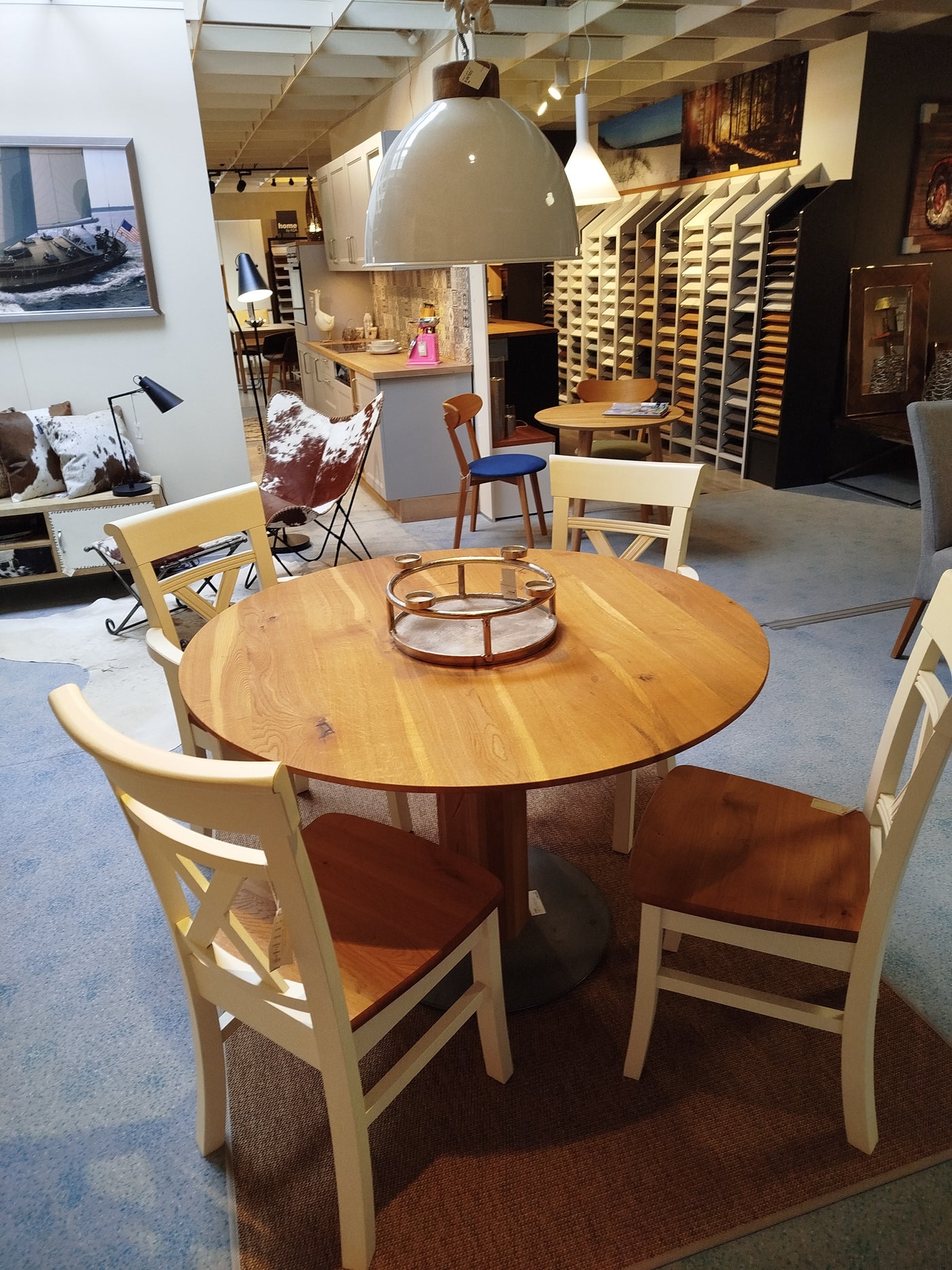 Teelichtleuchter rund, Aluminium vernickelt