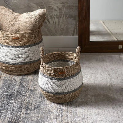Korb Ocean Breeze, Rattan, Satz van 2 Schöne Deko