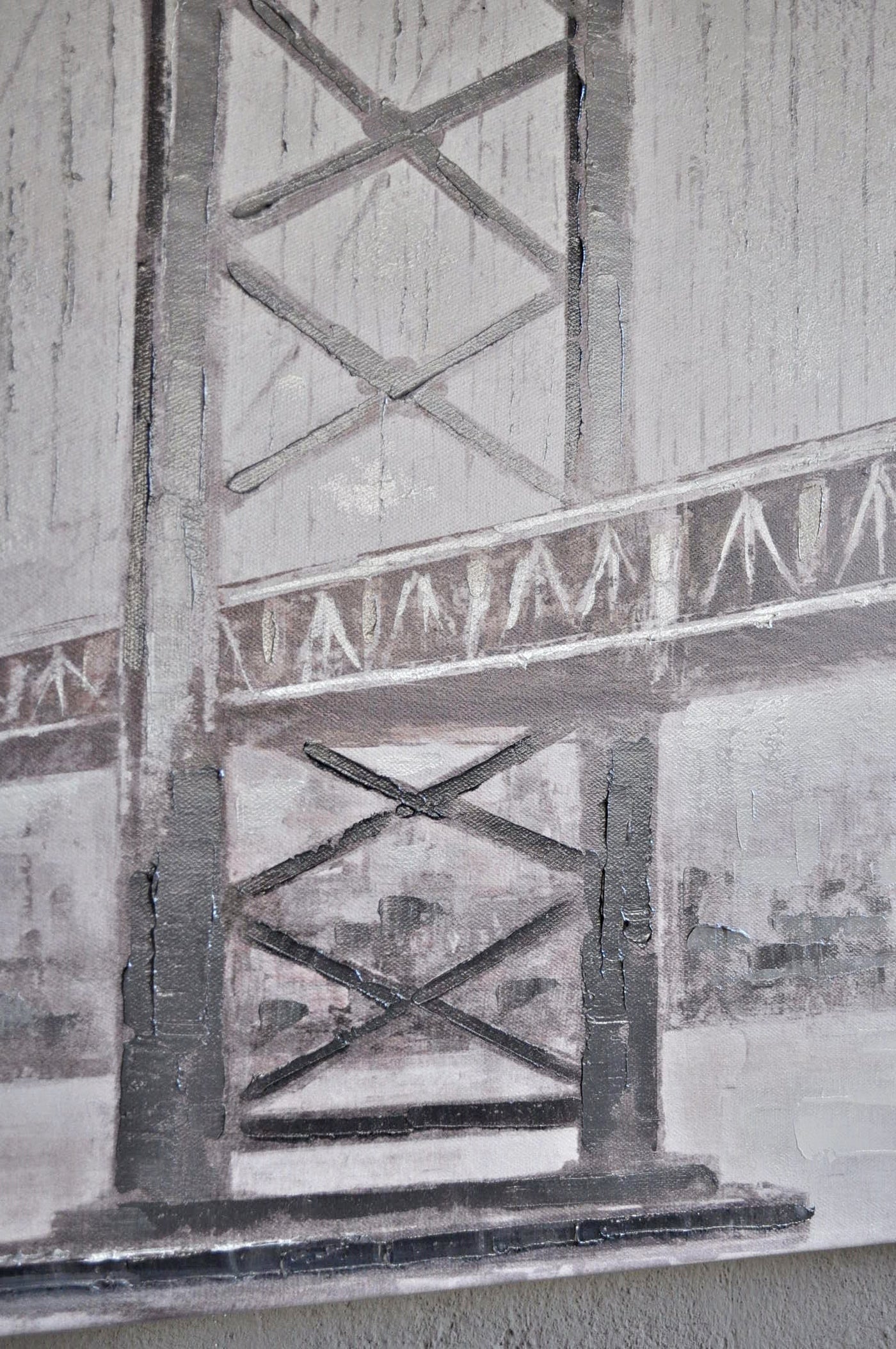 Leinwand Bild mit Hängebrücke als Motiv 70 x 100 cm Schöne Deko