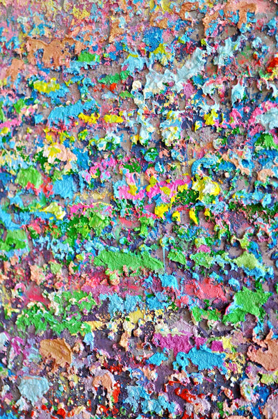 Leinwand Mohnblumen Wiese in Knallbunt 100 x 100 cm Schöne Deko