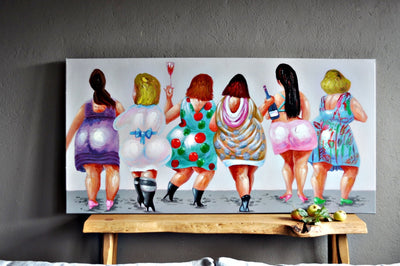 Leinwandbild "Party-Girls" 140 x 70 cm Schöne Deko