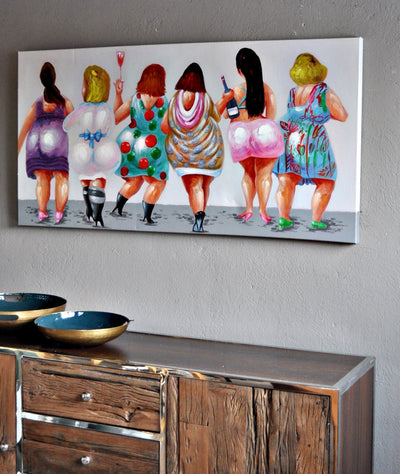 Leinwandbild "Party-Girls" 140 x 70 cm Schöne Deko