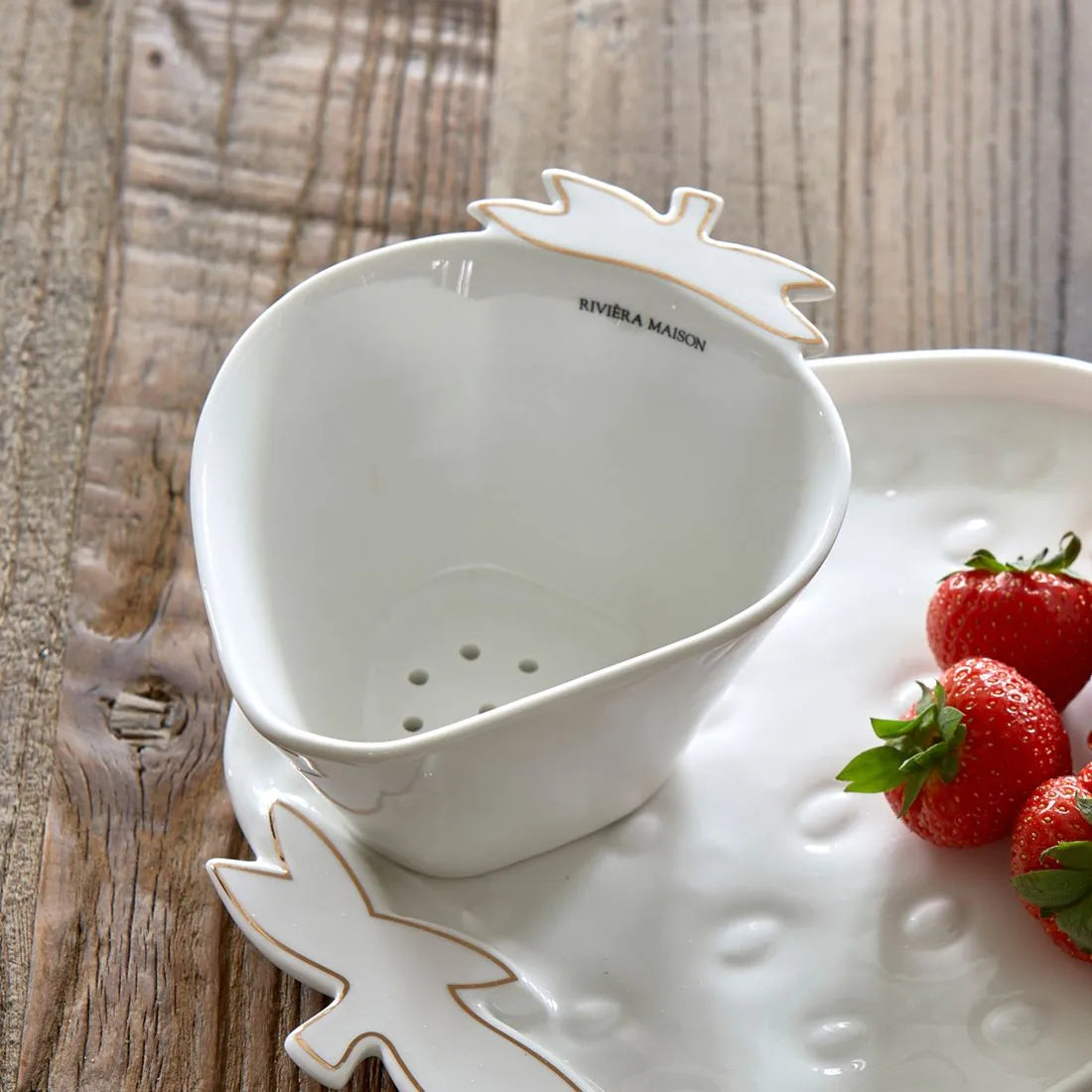 RM Abtropf-Sieb Tasty Strawberry Erdbeere Schöne Deko