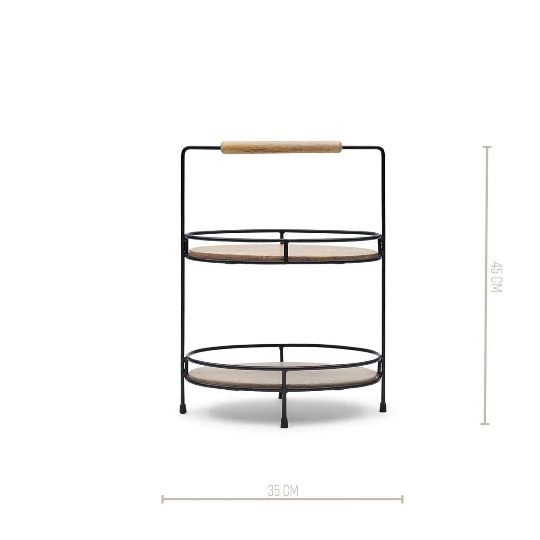 RM Etagere LOWER EAST SIDE Mangoholz  / H 45 cm Schöne Deko