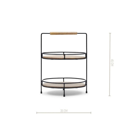 RM Etagere LOWER EAST SIDE Mangoholz  / H 45 cm Schöne Deko