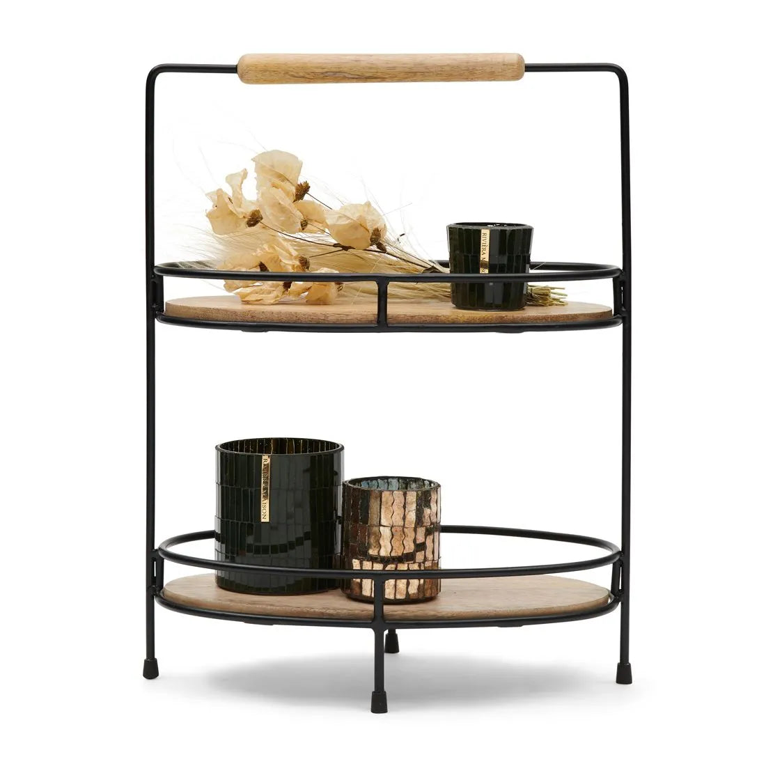 RM Etagere LOWER EAST SIDE Mangoholz  / H 45 cm Schöne Deko