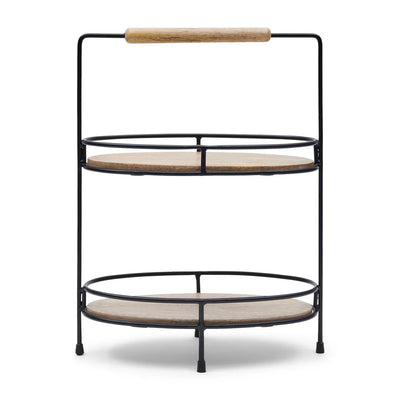 RM Etagere LOWER EAST SIDE Mangoholz  / H 45 cm Schöne Deko