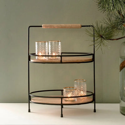 RM Etagere LOWER EAST SIDE Mangoholz  / H 45 cm Schöne Deko
