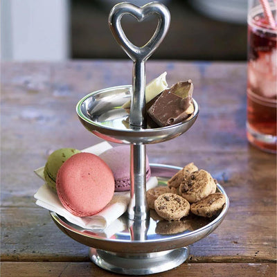 RM Etagere Metall Lovely Heart / H 20 cm Schöne Deko