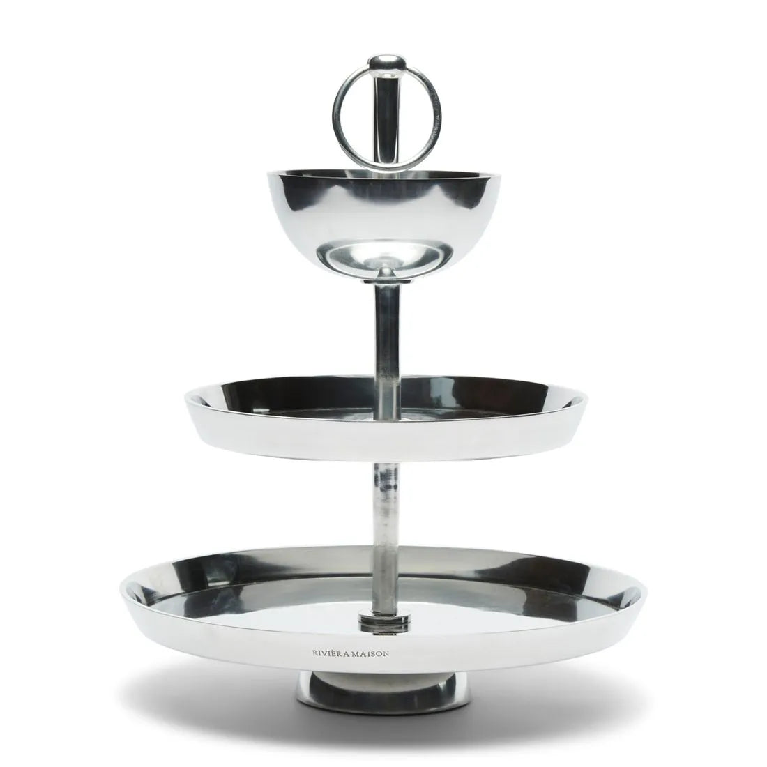 RM Etagere Metall Silber / H 37 cm Schöne Deko
