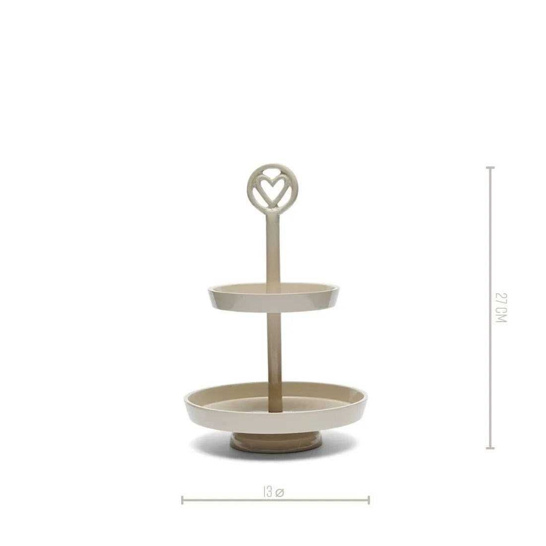 RM Etagere Metall Taupe/ H 27 cm Schöne Deko