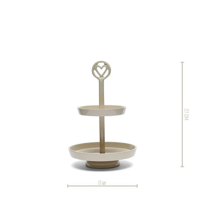 RM Etagere Metall Taupe/ H 27 cm Schöne Deko