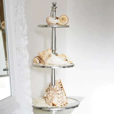 RM Etagere Metall und Glas Berkeley H 72 cm Schöne Deko