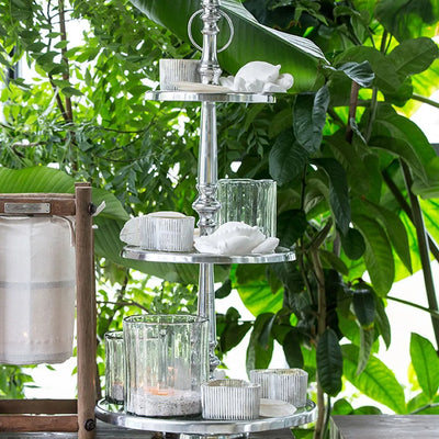 RM Etagere Metall und Glas Berkeley H 72 cm Schöne Deko
