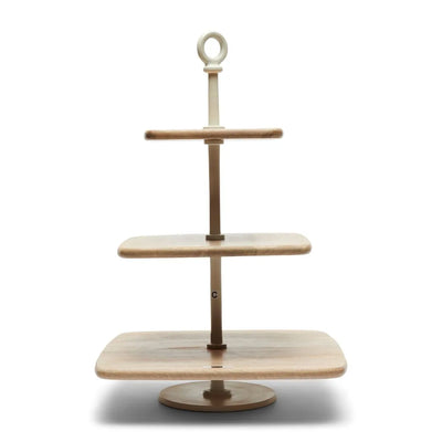 RM Etagere aus Mangoholz / H 48 cm Schöne Deko