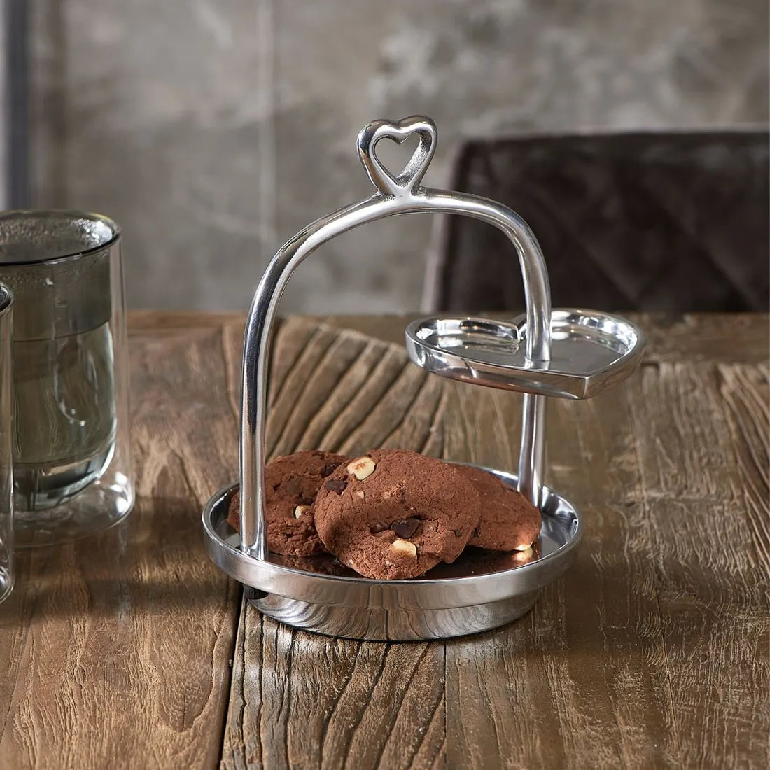 RM Etagere aus Metall/ H 21 cm Schöne Deko
