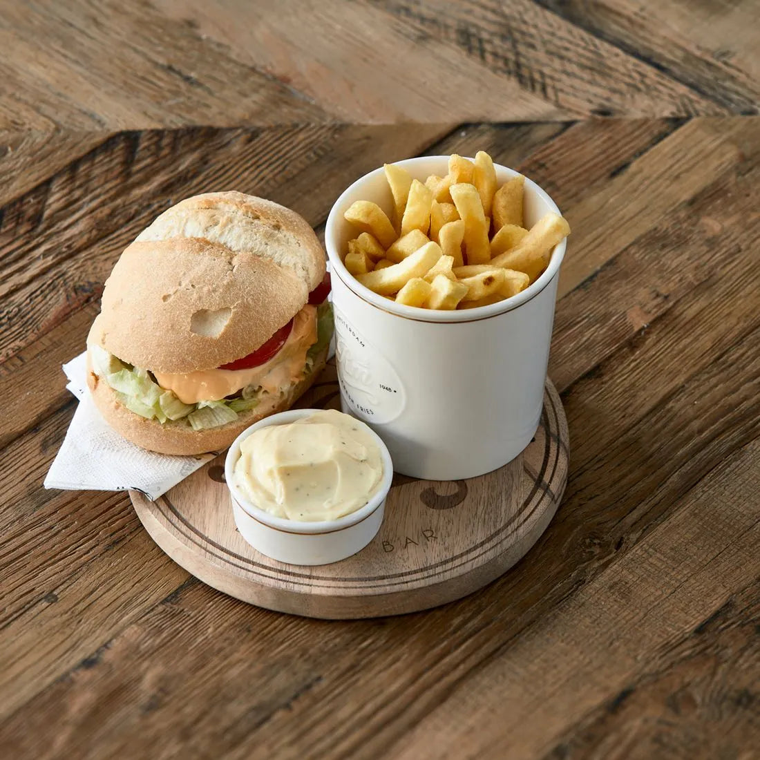 RM Fritten Servierteller Fresh Fries Pommes Schöne Deko