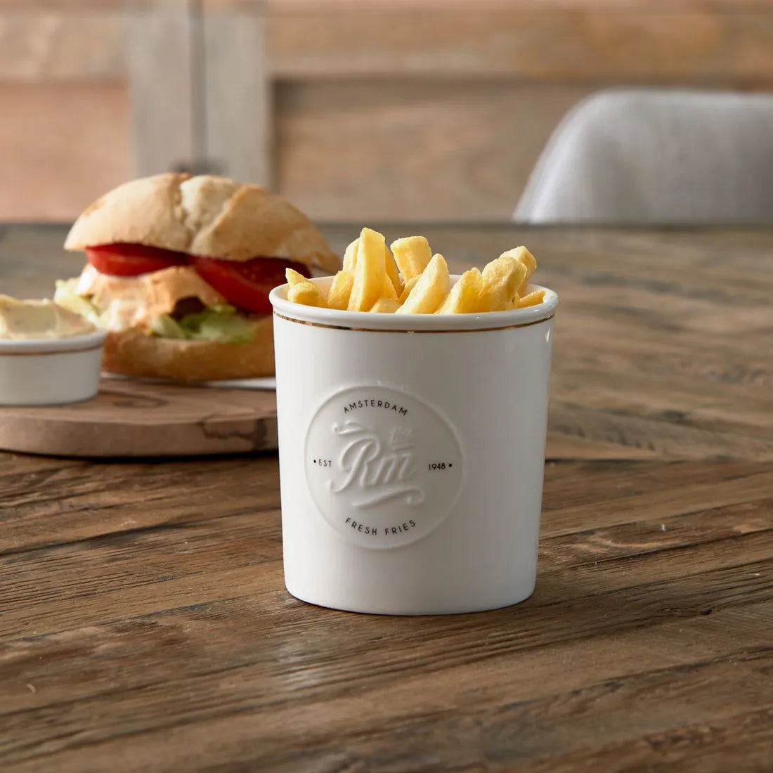 RM Fritten Servierteller Fresh Fries Pommes Schöne Deko