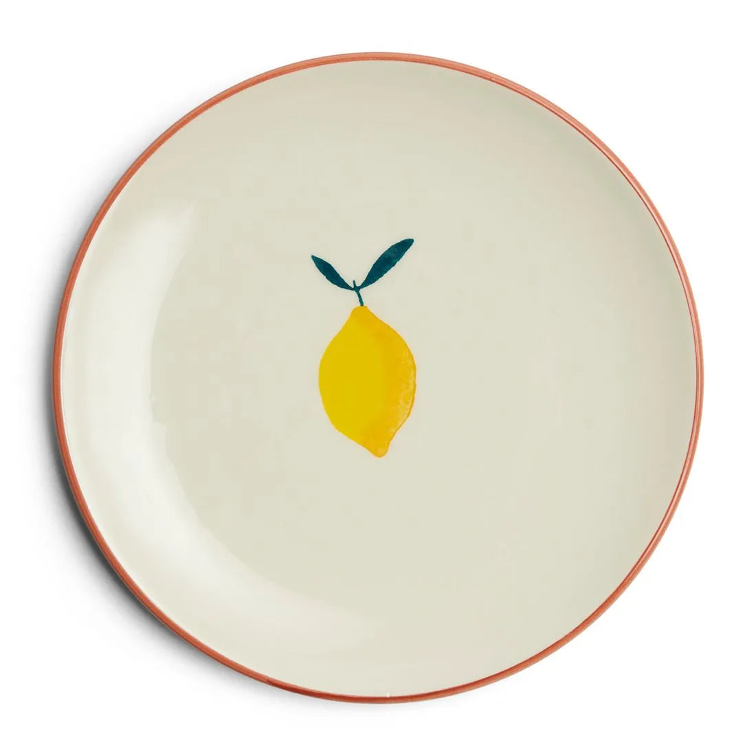 RM Frühstücksteller Ravello Zitrone / Durchm. 21 cm Weiß Schöne Deko