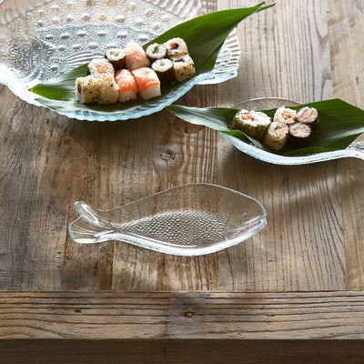 RM Glasplatte Classic Fish, S Platter Fisch Glas Schöne Deko