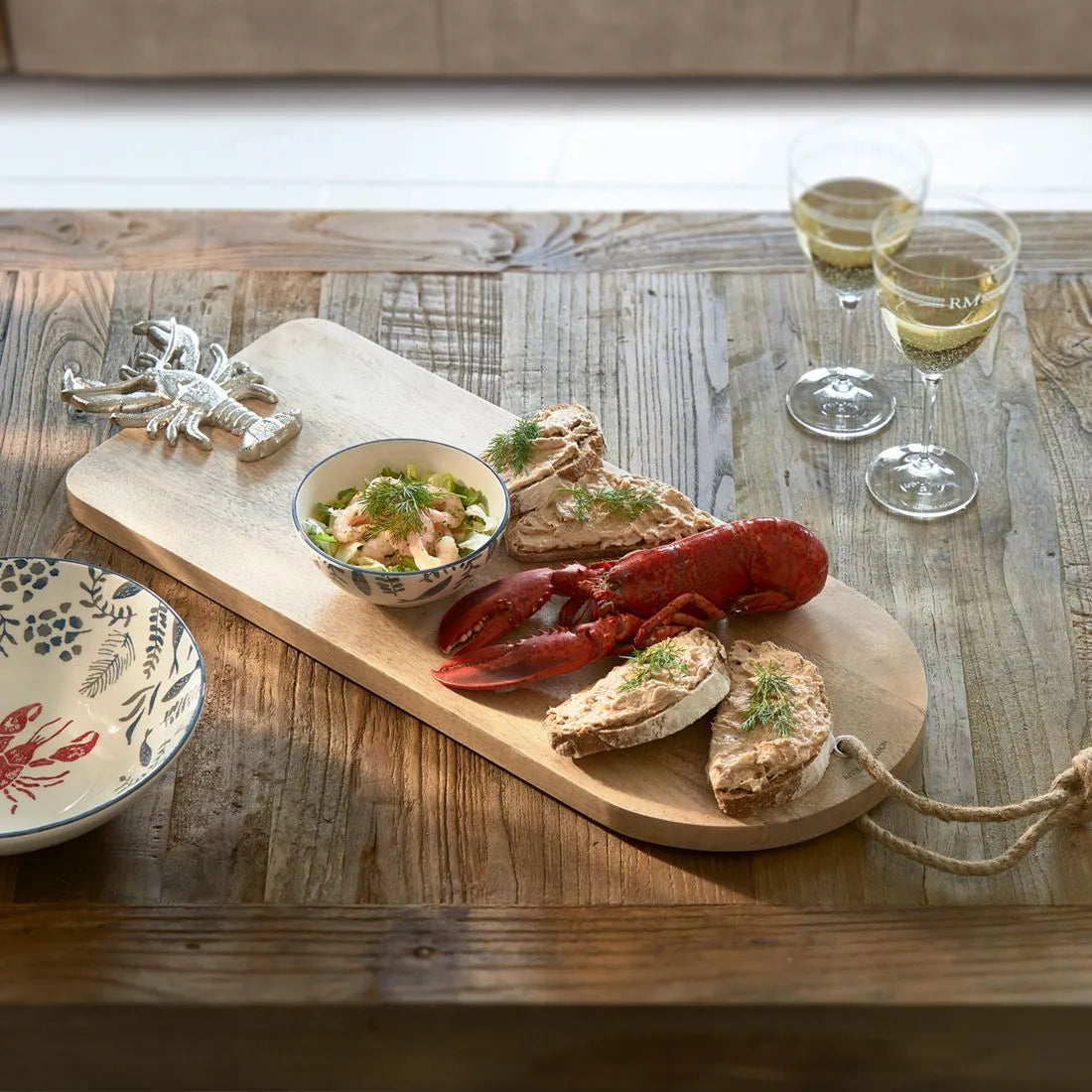 RM Holz Schneidbrett  Lobster Schöne Deko