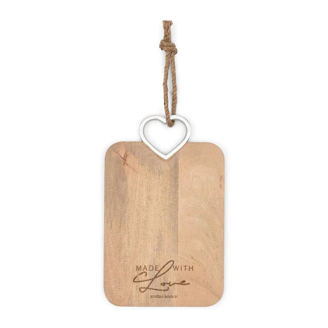 RM Holz Schneidbrett Pretty Heart Mangoholz Schöne Deko