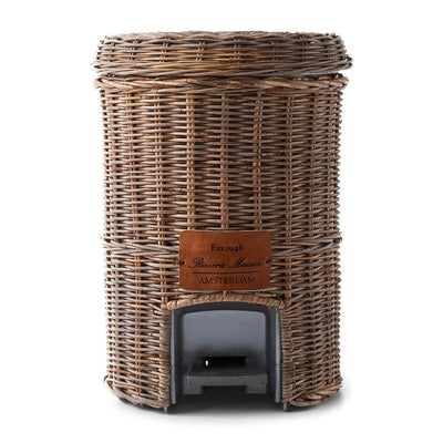 RM Mülleimer Rustic Rattan Classic 40 cm Schöne Deko