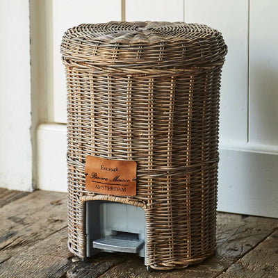 RM Mülleimer Rustic Rattan Classic 40 cm Schöne Deko
