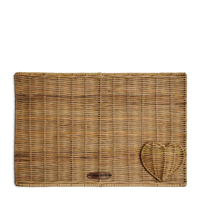 RM Platzdeckchen Rustic Rattan Love My food Schöne Deko