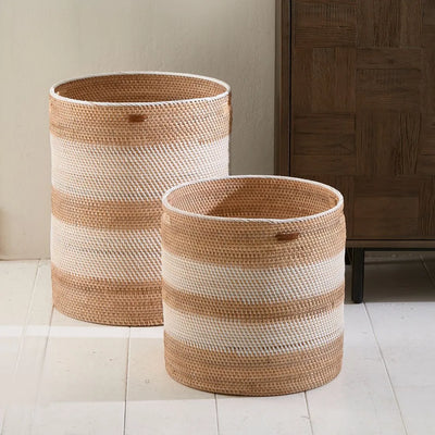 RM Rattan Korb Crystal Bay, Satz von 2 Schöne Deko