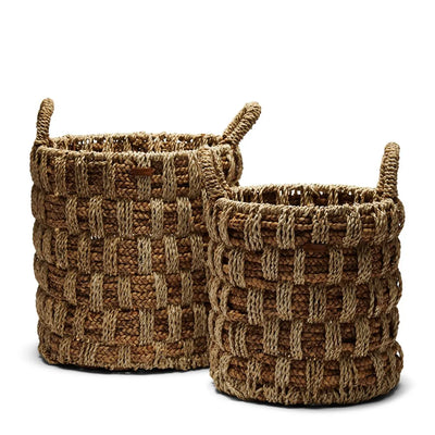RM Rattan Korb Mahamaya, Satz von 2 Schöne Deko