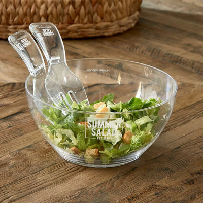 RM Salatschüssel & Deckel Summer Acrylglas Schöne Deko