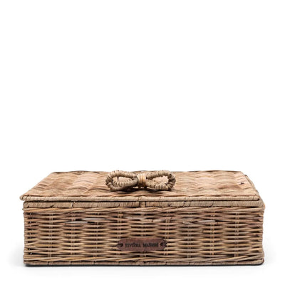 RM Salattüten / Teedose Rustic Rattan Schöne Deko