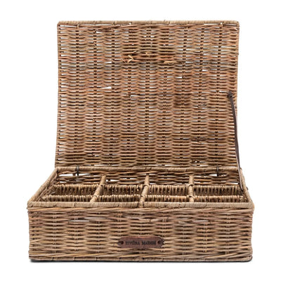 RM Salattüten / Teedose Rustic Rattan Schöne Deko