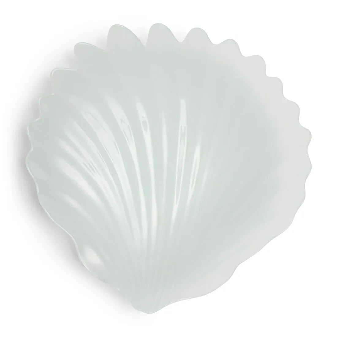 RM Servierteller Beach Shell Muschel Milchglas Schöne Deko