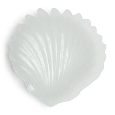 RM Servierteller Beach Shell Muschel Milchglas Schöne Deko
