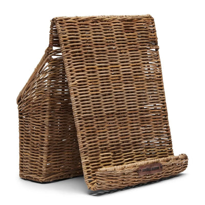 RM Tablet-Halter Rustic Rattan Cooking & Swiping Schöne Deko