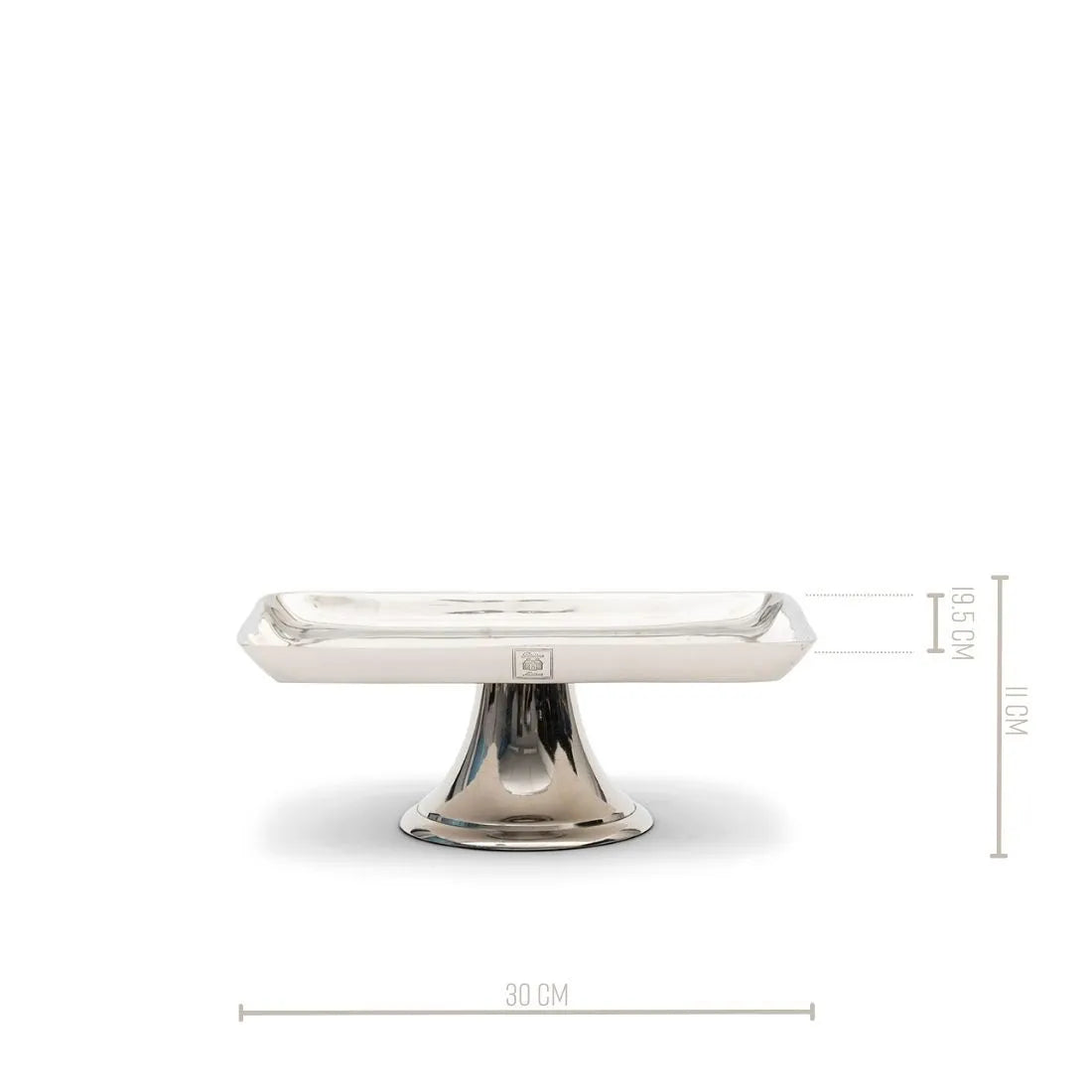 RM Teller aus Metall Dekoteller Kuchenteller / H 11 cm Schöne Deko
