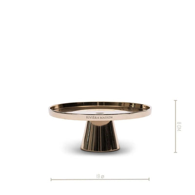 RM Teller aus Metall Dekoteller Kuchenteller / H 8 cm Schöne Deko