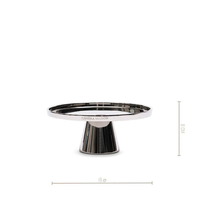 RM Teller aus Metall Dekoteller Kuchenteller / H 8 cm Schöne Deko