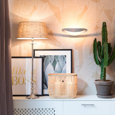 RM Tischlampe L Hotel, M Lampenfuß 57 cm Silber Schöne Deko