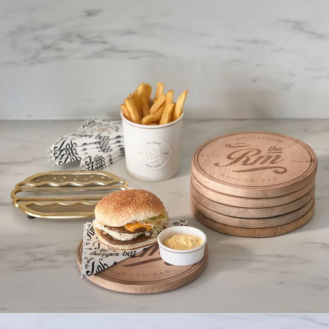 RM Topfuntersetzer Classic Burger Schöne Deko