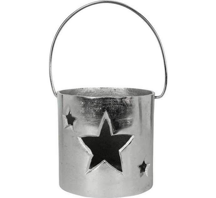 Windlicht "Sterne" Aluminium