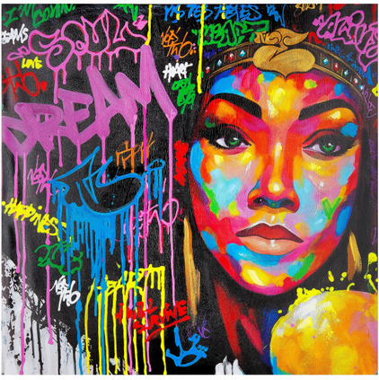 Leinwandbild Dreamgirl, mehrfarbig