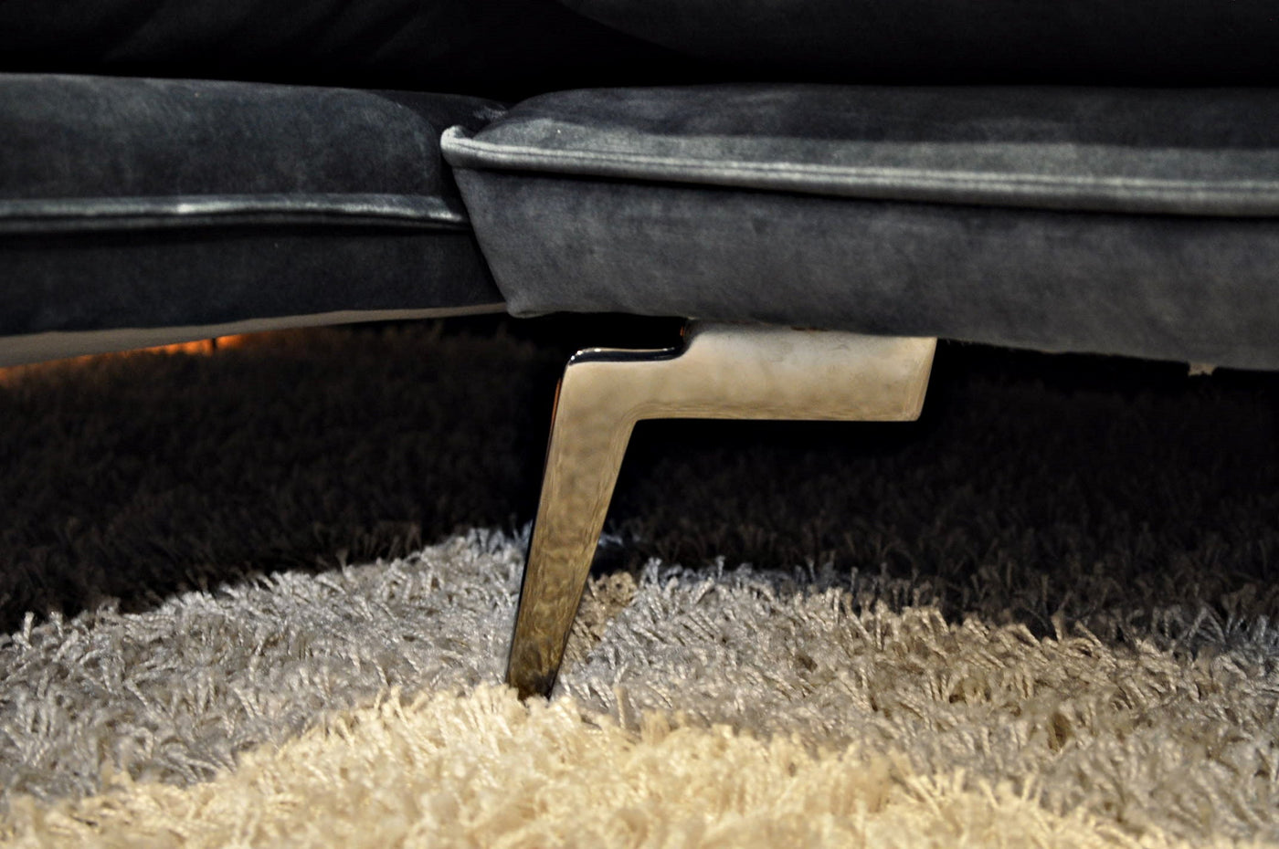 Sofa / Couch Sky Petrol mit Metallfüße passend zu Sessel Sky Schöne Deko