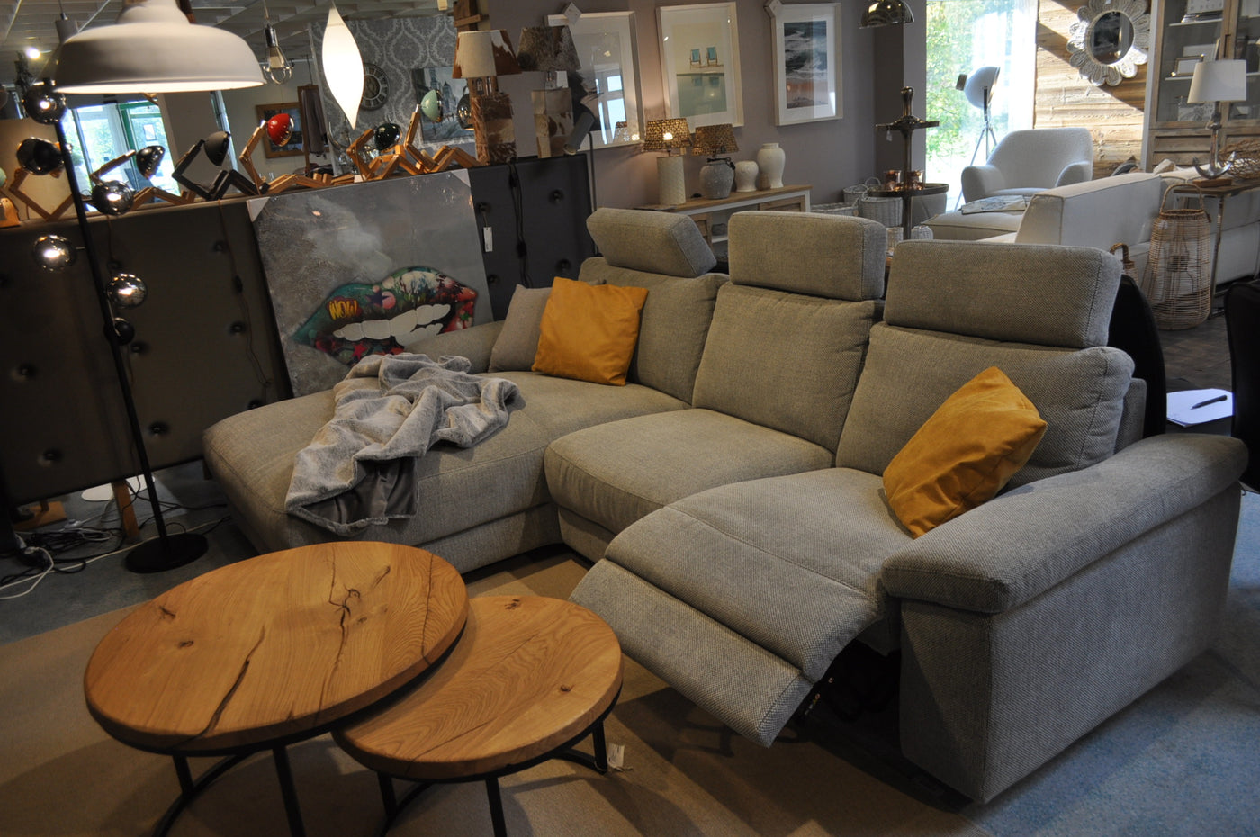 Sofa mit Longchair